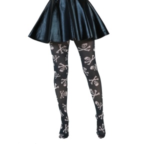Strumpfhose Sheer Skull 