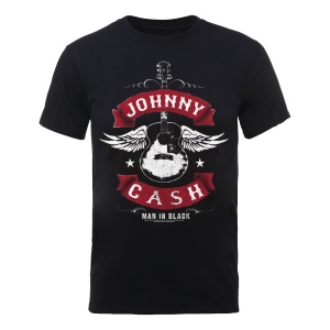 Johnny Cash T-Shirt Winged Guitar