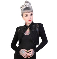 Spitzenbolero/Strickjacke im Gothicstil Banned