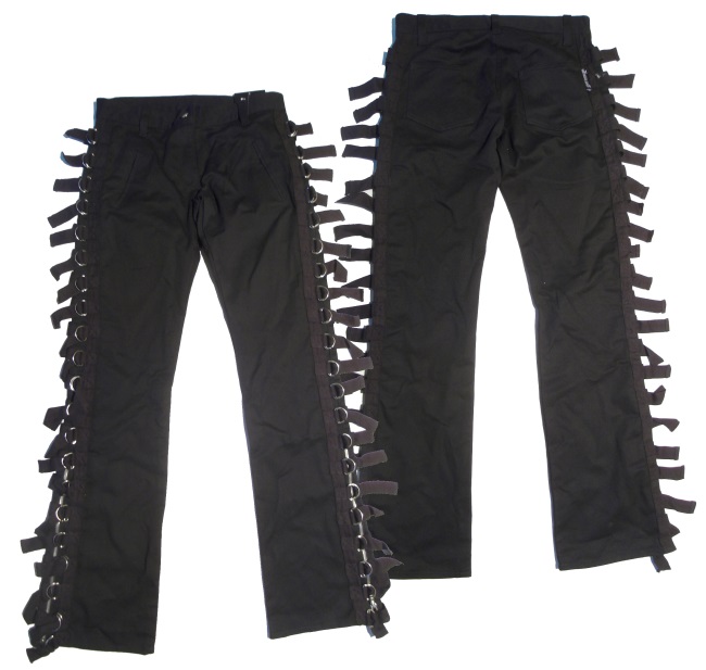 Gothic Hose mit seitlichen Schnallen 