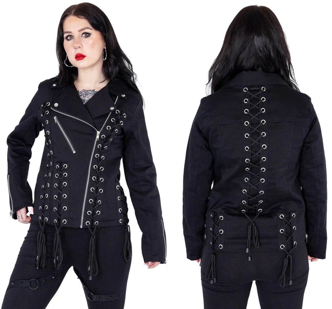 Girljacke im Bikerstil