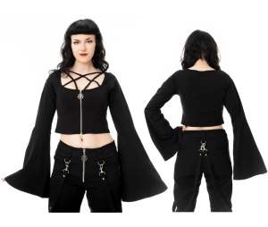 Top mit Glockenärmeln