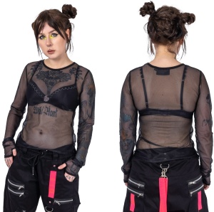 Netzshirt Cyber Goth Poizen Industries