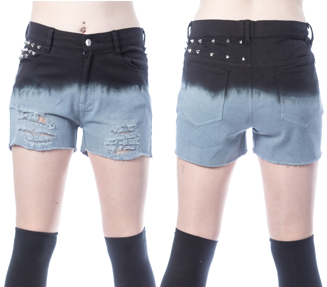 Damen Short mit Nieten