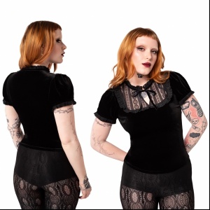 Victorian Top schwarz
