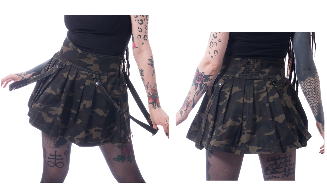 Minirock tarn Janice Skirt Heartless