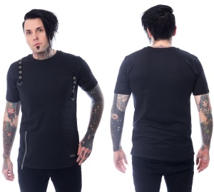 T-Shirt im Gothicstil Jash Top Vixxsin