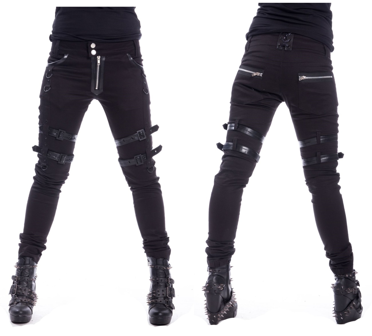 Joy Pant Skinnyjeans mit Beinschnallen Heartless