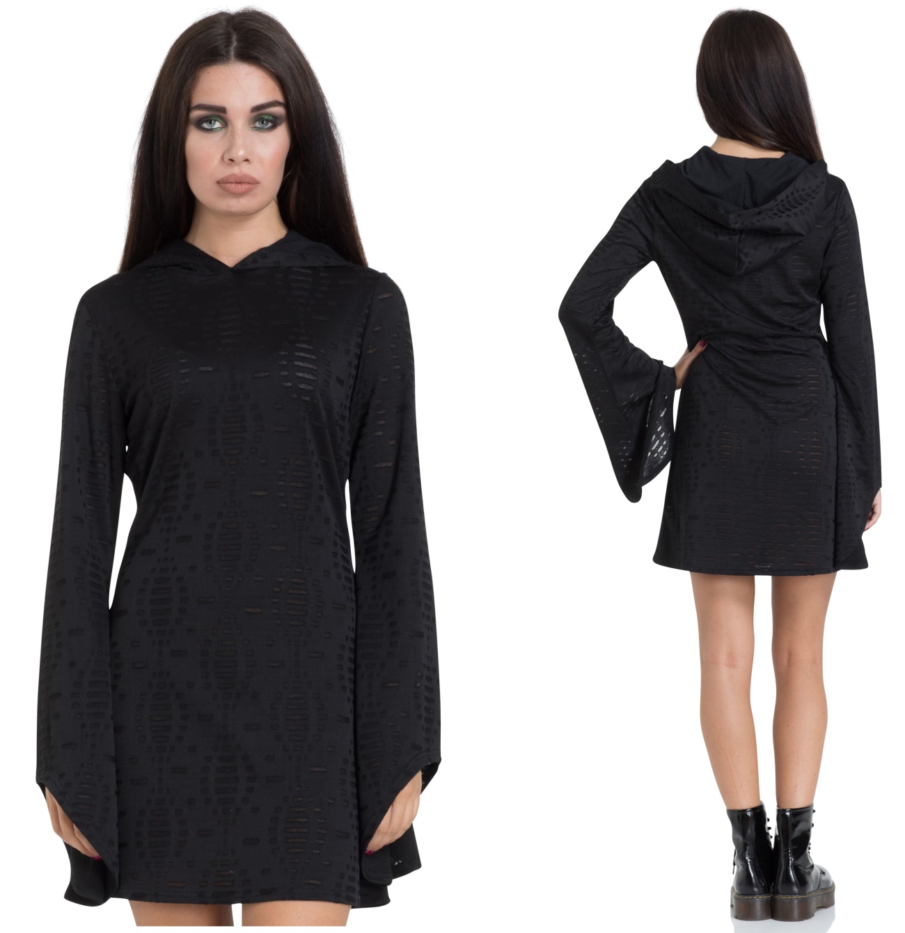 Kleid Mit Kapuze Ohne Ärmel Kleid Mit Kapuze Ohne Ärmel