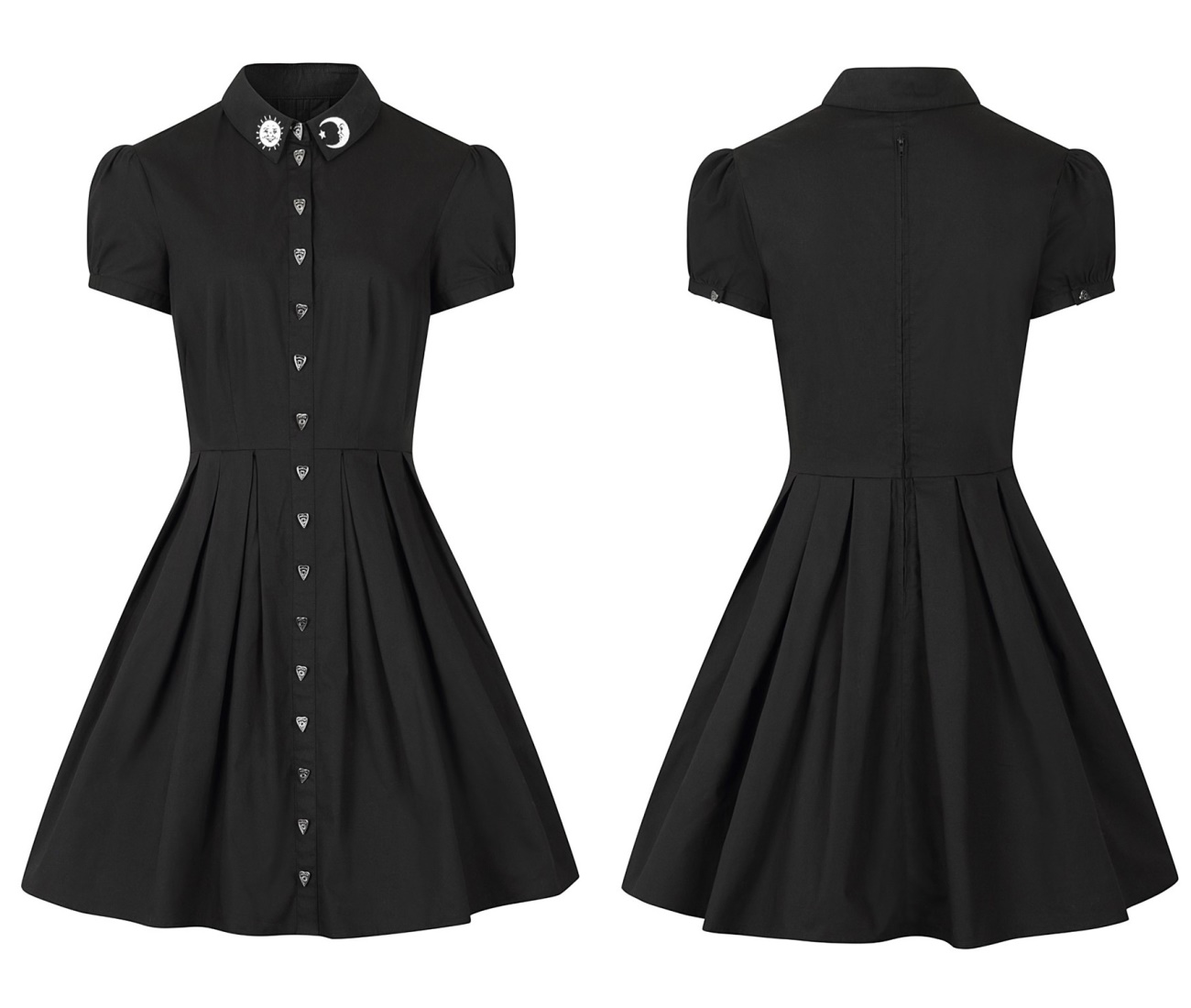 Gothic Kleid Sonne&Mond Samara Hellbunny