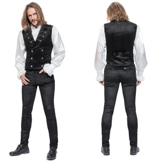 Gothic Herren Samthose Pentagramme