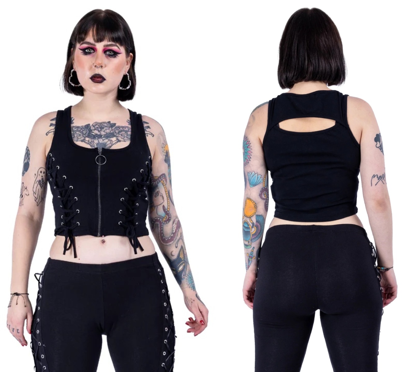 Crop Top mit Schnürung Vixxsin