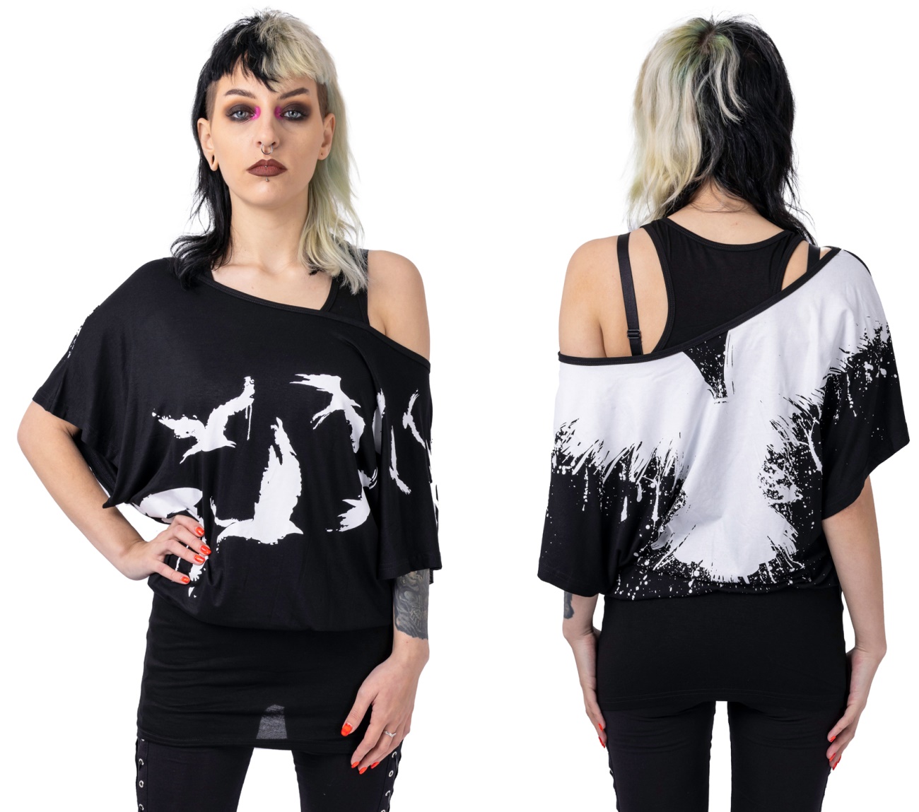 Splatter Raven Top Innocent Lifestyle