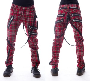 Herren Tartan Hose Vincent Pant Vixxsin