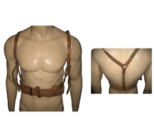 Harness Lederkoppel mit Schulterriemen