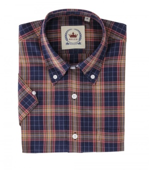 Relco London Button Down Kurzarmhemd