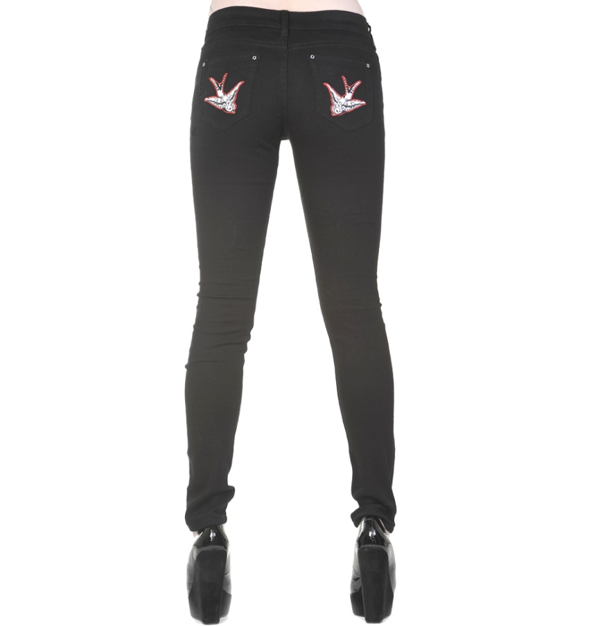 Damen Skinnyjeans Schwalben Banned