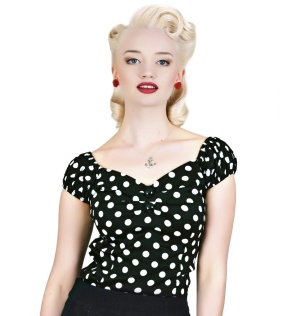 Dolores Top Polkadot im Stil der 50-60iger Jahre Collectif