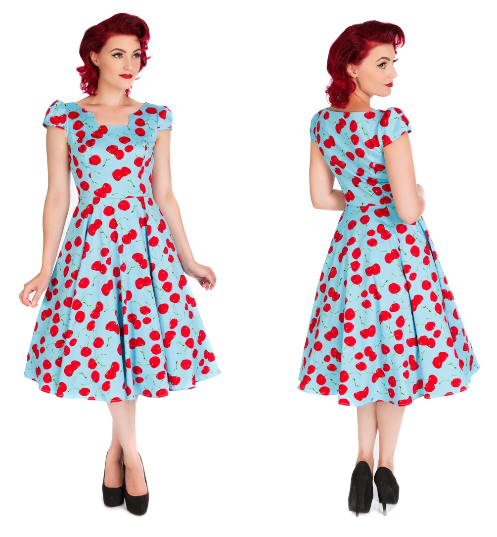 Rockn Roll Kleid Blue Bombshell Dress