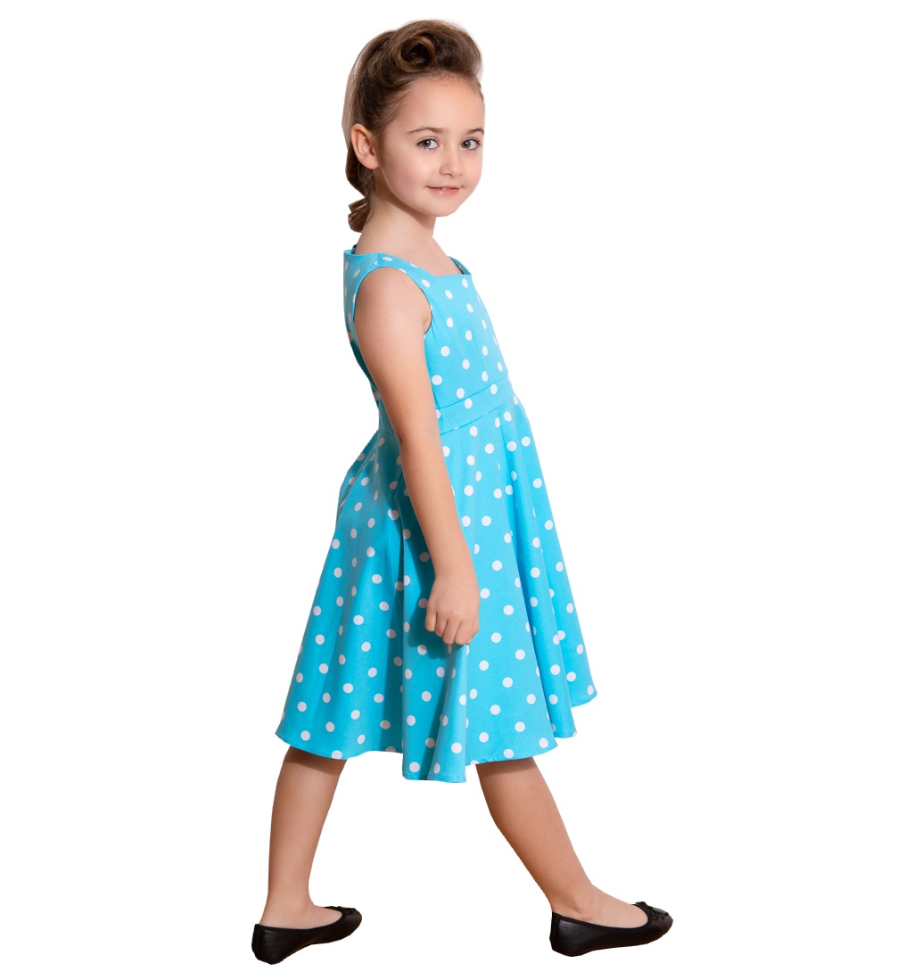 Kinder Rock n Roll Kleid Polka Dot Dress