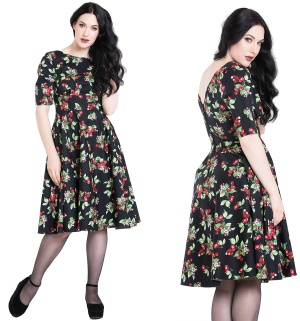 Rock n Roll Kleid Kirschen Hellbunny Plussize