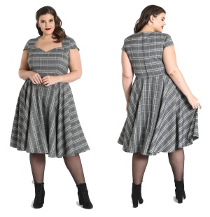 Swingkleid Frostine im Stil der 50iger Jahre Hellbunny Plussize