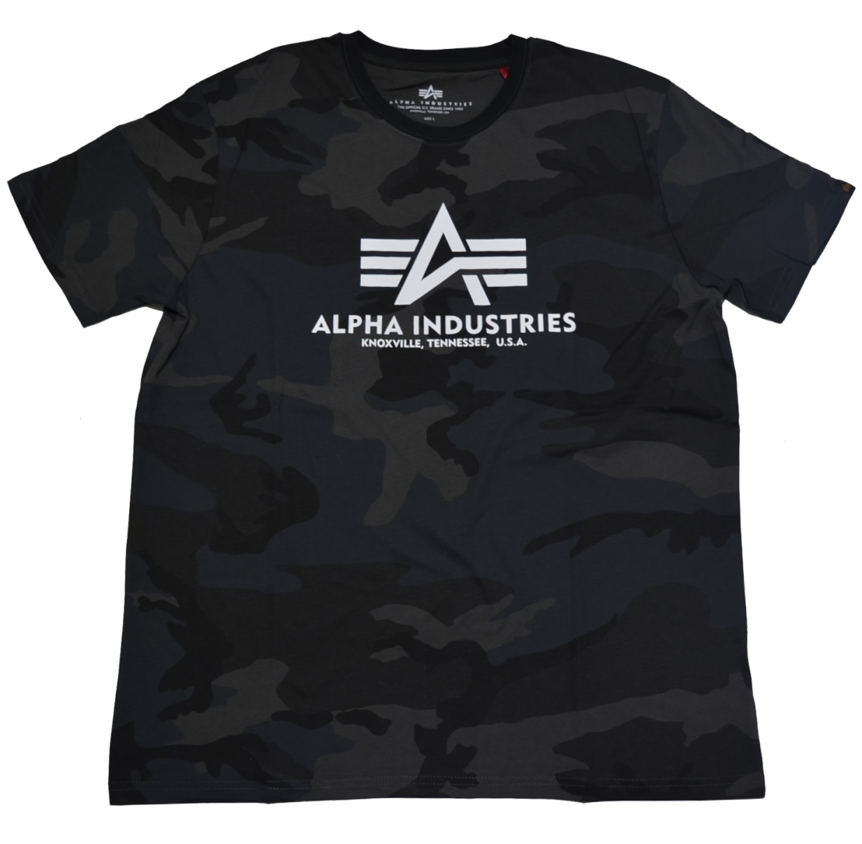 - Rascal Alpha Industries T-Shirt camo - Versand black T Shirts Alpha Streetwear und Basic Industries