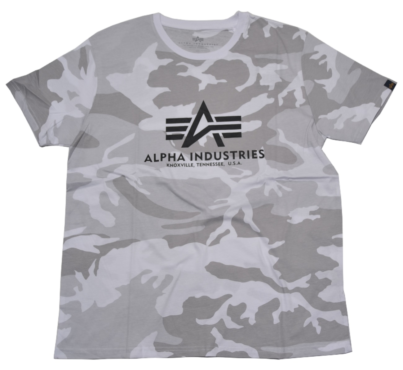 Alpha Industries Basic T-Shirt black camo - Alpha Industries T Shirts -  Rascal Streetwear und Versand