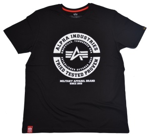 Alpha Industries T-Shirt TTP T mit weißem Aufdruck