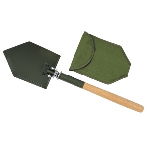 Klappspaten mit Holzstiel Deluxe