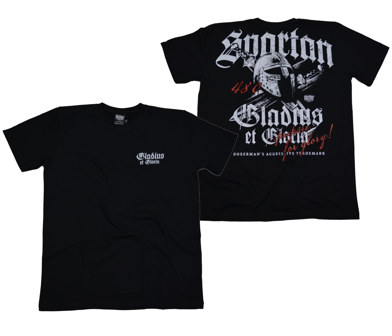 Dobermans Aggressive TShirt Spartan Gladius at Gloria Dobermans