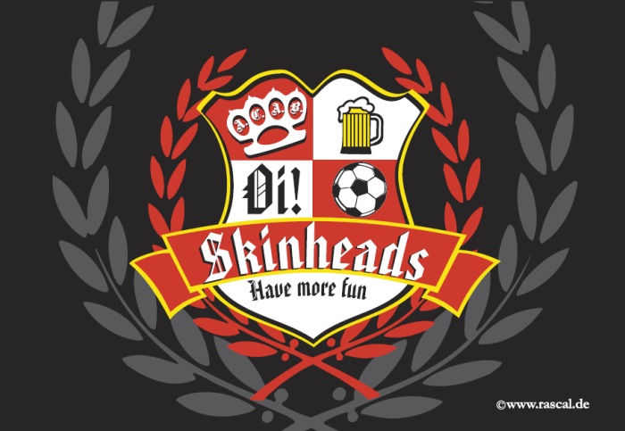 Aufkleber Skinheads have more fun - gratis