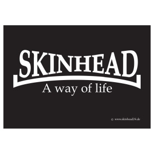 Aufkleber Skinhead a way of life - gratis