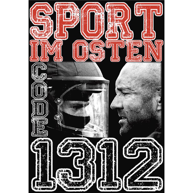 Aufkleber Sport im Osten Code 1312 - ultras dynamo Ostdeutschland