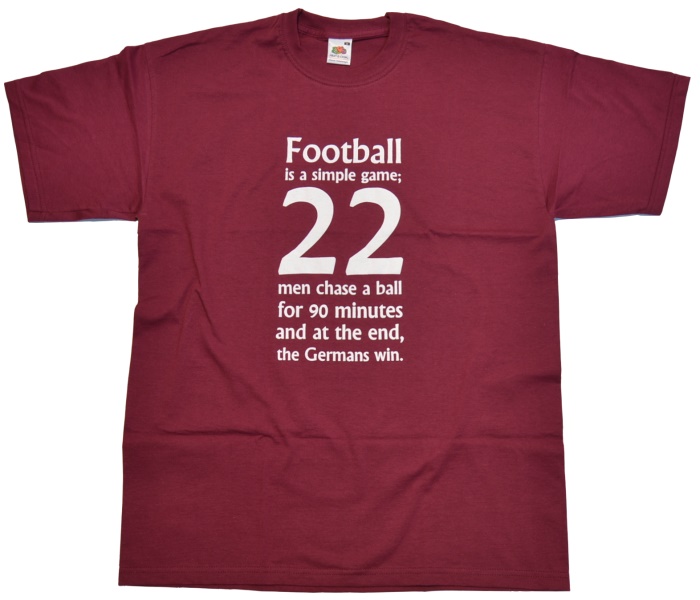 T-Shirt Football is a simple game