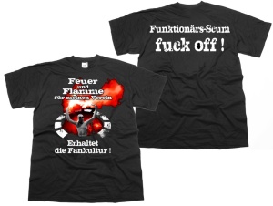 T-Shirt Feuer und Flamme für meinen Verein