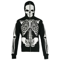 Schwarz Ninja-Hoodie / Ninjasweatshirt ultras sturmhaube demo M bis XXL 