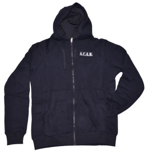 Ninja Kapuzensweatjacke Klettpatch A.C.A.B.