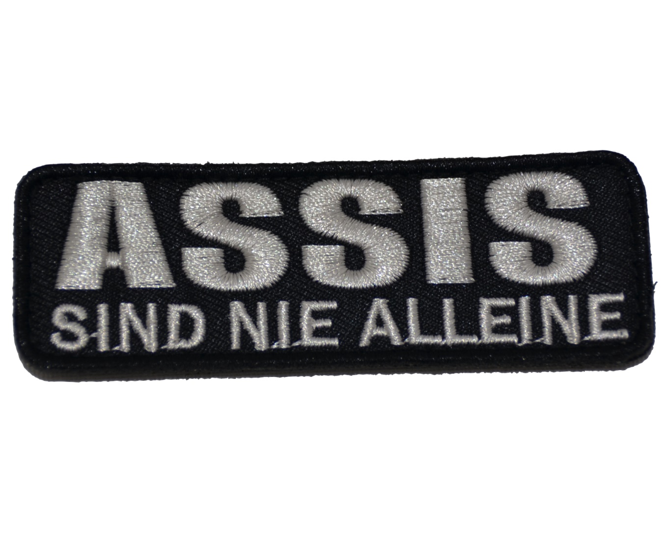 Klettaufnäher Assis sind nie Alleine