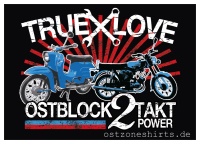 Aufkleber True Love Ostblock 2 Takt Power 10er Pack