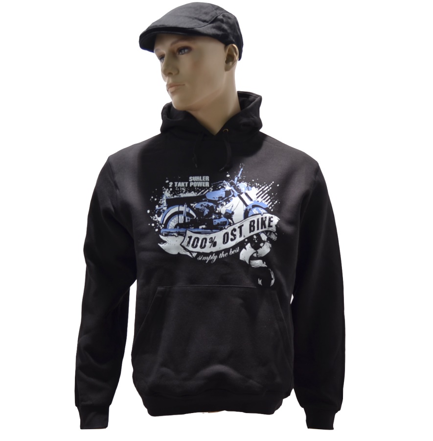 Kapuzensweatshirt 100% Ost Bike simply the best G526