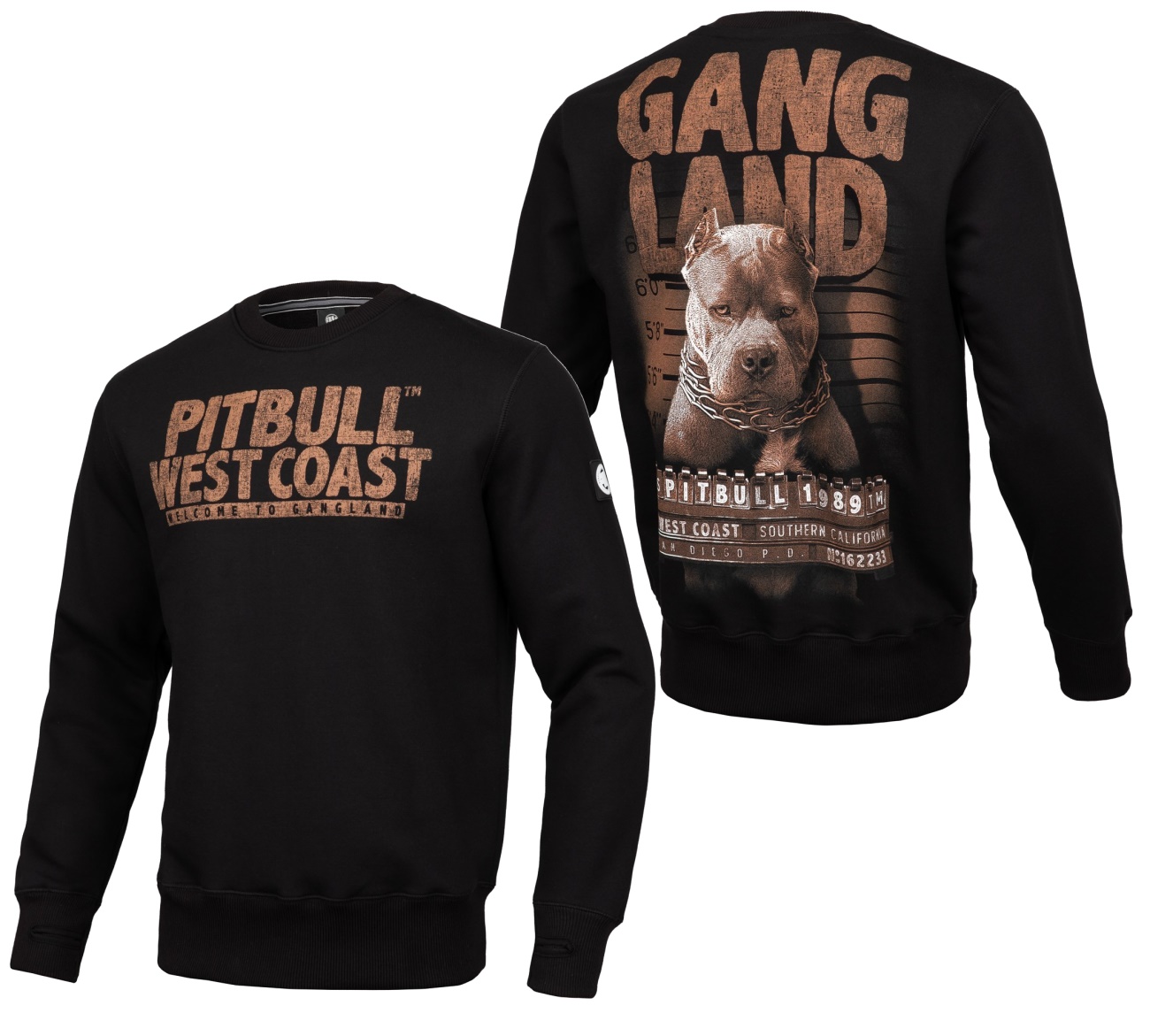 Pit Bull West Coast Sweatshirt Mugshot Pit Bull Sweats Details