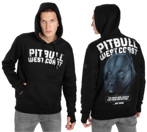 Pit Bull West Coast Kapuzensweat Black Dog