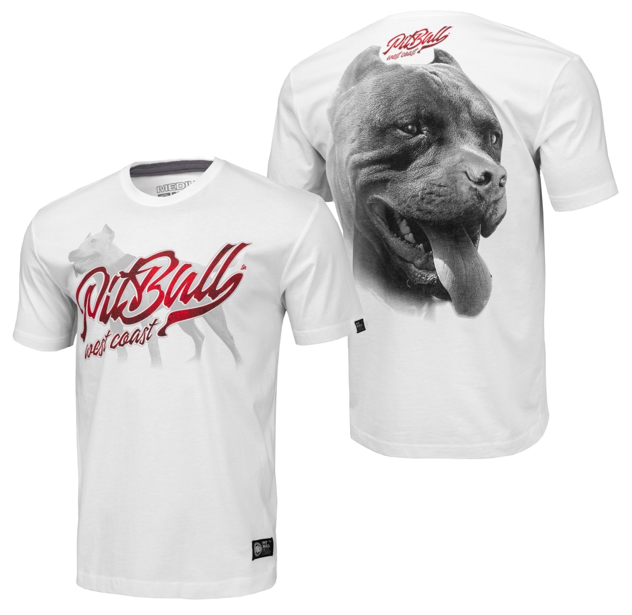 Pit Bull West Coast TShirt Red Nose II Pit Bull TShirts Details Pit Bull West Coast