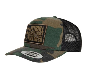 Pit Bull West Coast Snapback Cap Camo Trucker Blood Dog
