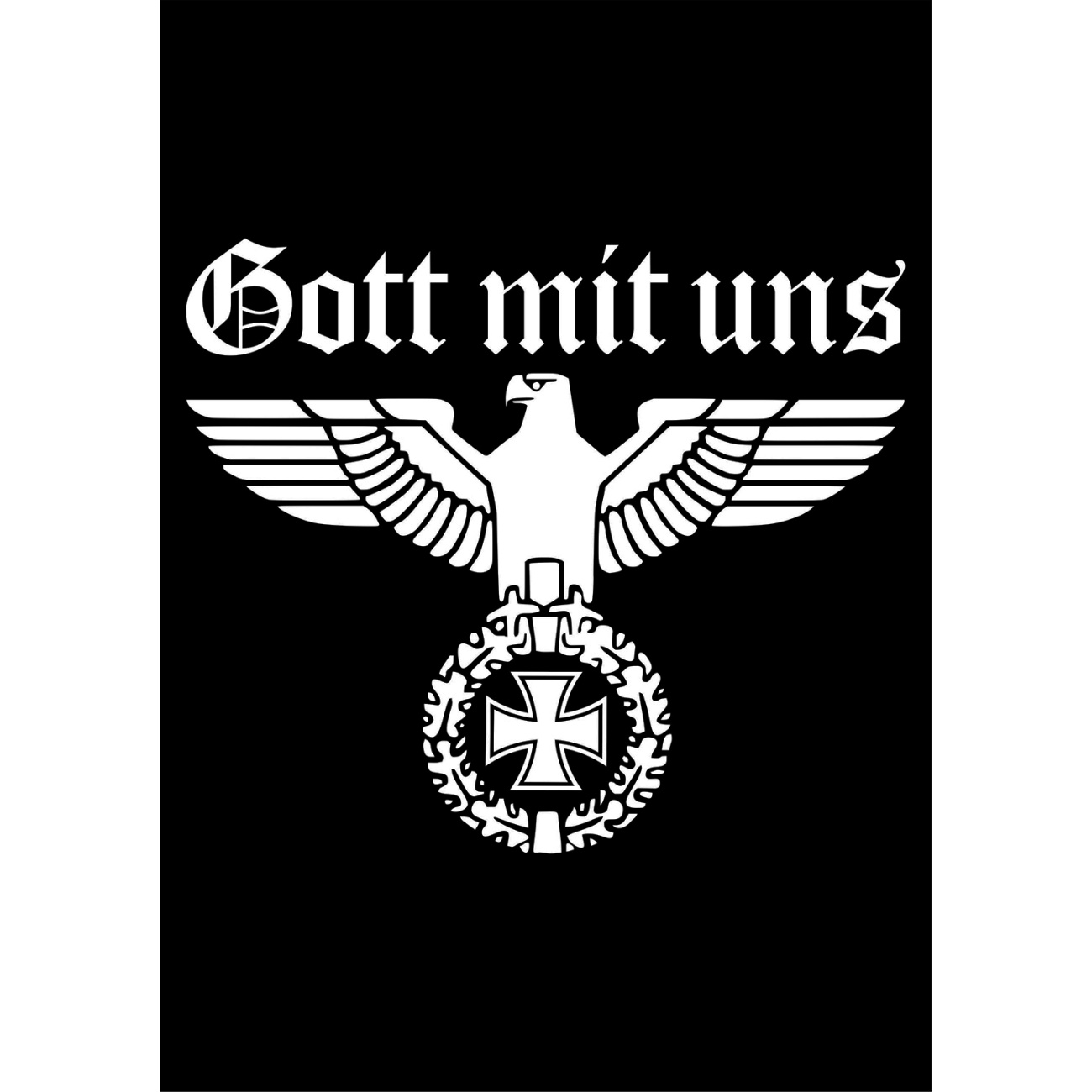 Aufkleber Gott mit uns