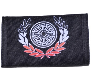 Stoff-Geldbörse schwarze Sonne