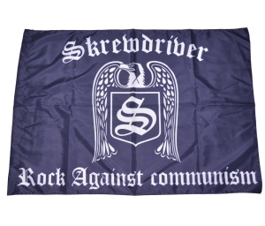 Fahne Skrewdriver RAC  Fahne Skrewdriver RAC