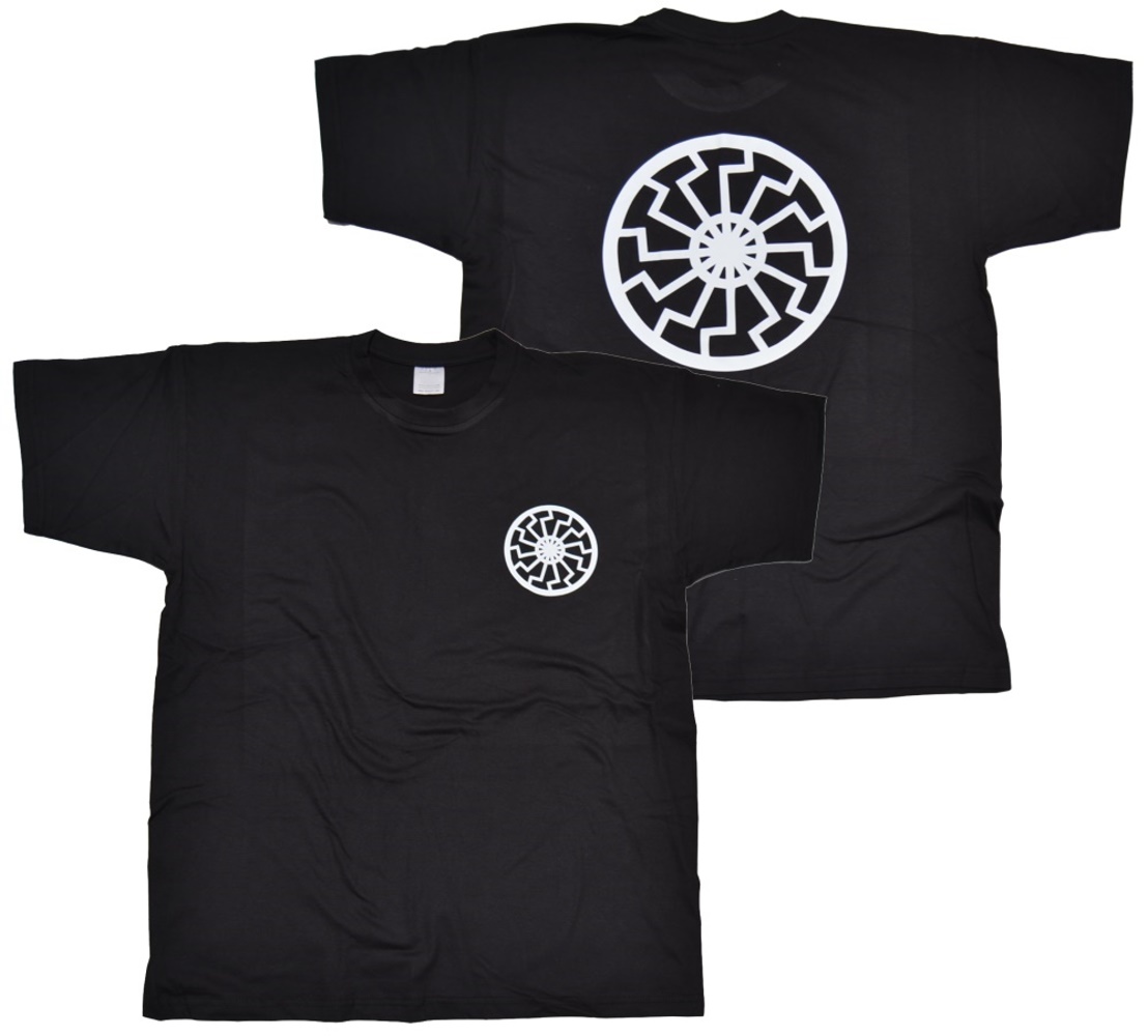 T Shirt Schwarze Sonne I Front Backprint K2 G539 Black Sun Shop T Shirts Details Thorshop Nordic Streetwear Onlineshop Rac193
