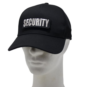 Base Cap mit Klettpatch Security